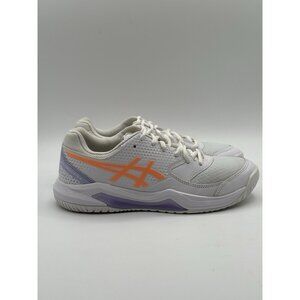 Asics Gel Dedicate 8 Pickleball Women 1042A236 White Shoes Sneaker Size 7